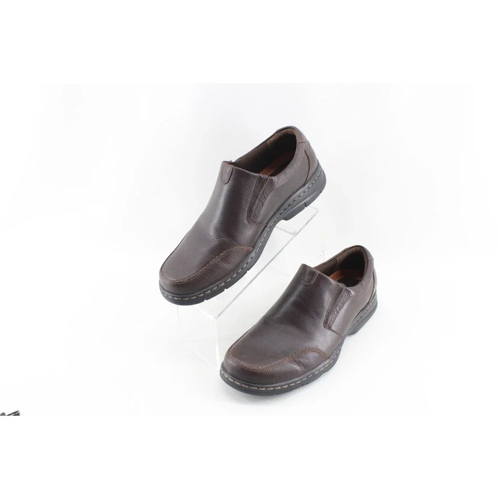Dunham Blair Cushioning Men's Brown Slip On Casual‎ Shoes Size 9.5 2E DAA02BR